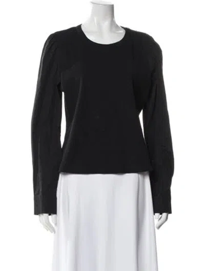 Pre-owned Veronica Beard Crew Neck Long Sleeve Top In Gray