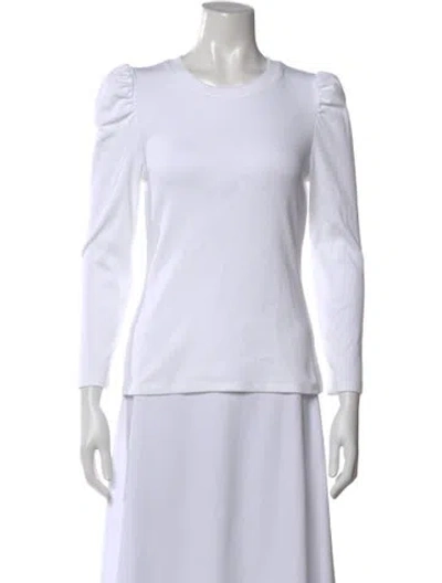 Pre-owned Veronica Beard Crew Neck Long Sleeve Top In Neutral