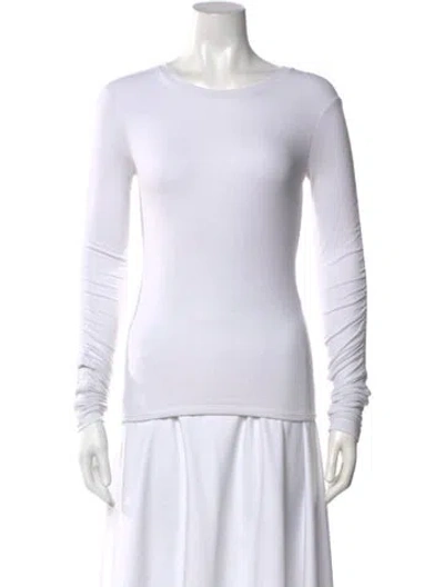 Pre-owned Veronica Beard Crew Neck Long Sleeve Top In Neutral