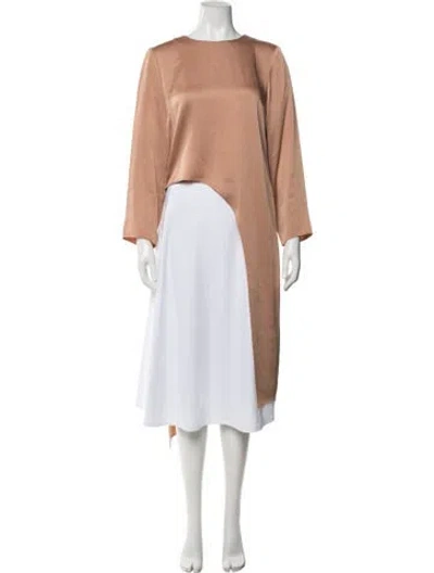 Pre-owned Veronica Beard Crew Neck Long Sleeve Top In Neutral
