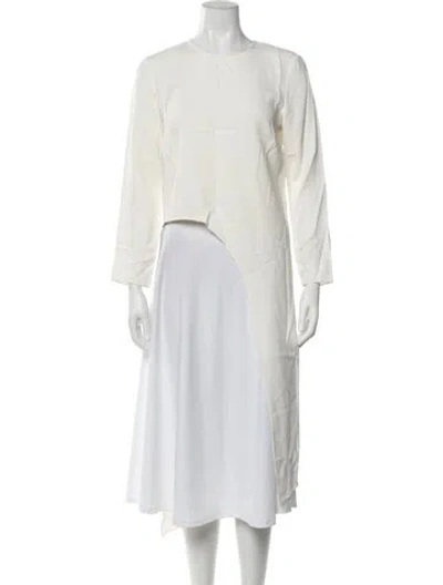 Pre-owned Veronica Beard Crew Neck Long Sleeve Top In Neutrals