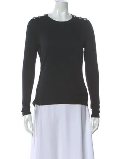 Pre-owned Veronica Beard Crew Neck Long Sleeve Top W/ Tags In Gray