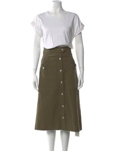 Pre-owned Veronica Beard Crew Neck Midi Length Dress In Neutral