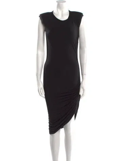 Pre-owned Veronica Beard Crew Neck Mini Dress In Black