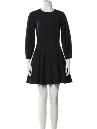 Pre-owned Veronica Beard Crew Neck Mini Dress In Blue