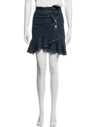 Pre-owned Veronica Beard Crew Neck Mini Dress In Multi