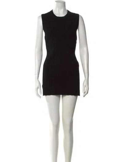 Pre-owned Veronica Beard Crew Neck Mini Dress W/ Tags In Black
