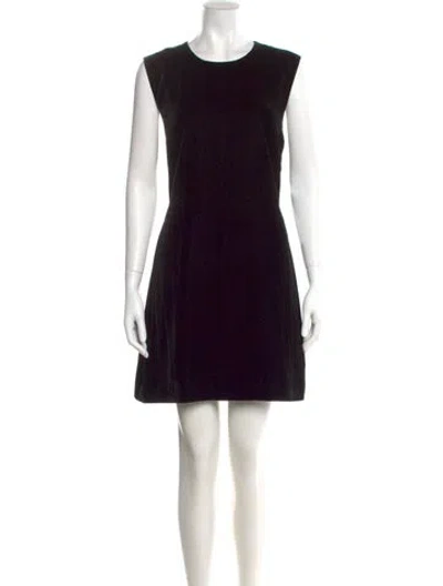Pre-owned Veronica Beard Crew Neck Mini Dress W/ Tags In Black
