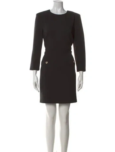Pre-owned Veronica Beard Crew Neck Mini Dress W/ Tags In Black