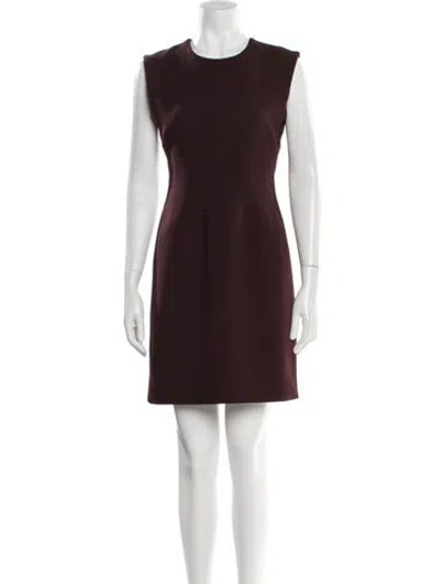 Pre-owned Veronica Beard Crew Neck Mini Dress W/ Tags In Brown