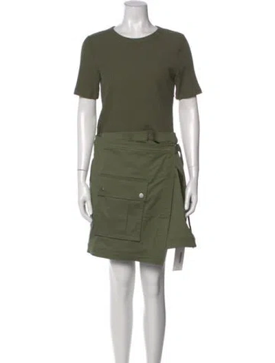 Pre-owned Veronica Beard Crew Neck Mini Dress W/ Tags In Green