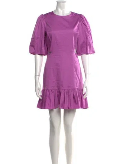 Pre-owned Veronica Beard Crew Neck Mini Dress W/ Tags In Purple