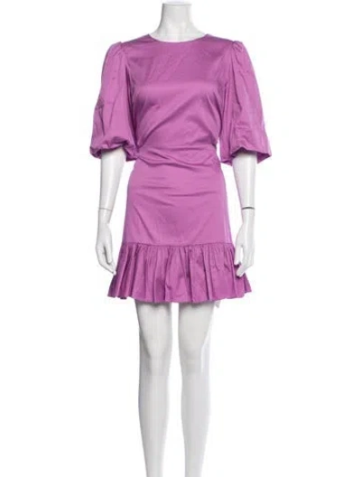 Pre-owned Veronica Beard Crew Neck Mini Dress W/ Tags In Purple