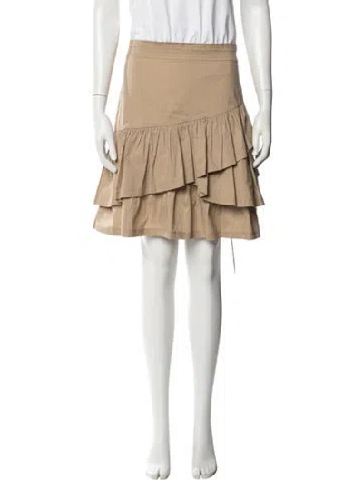 Pre-owned Veronica Beard Crew Neck Mini Dress In White