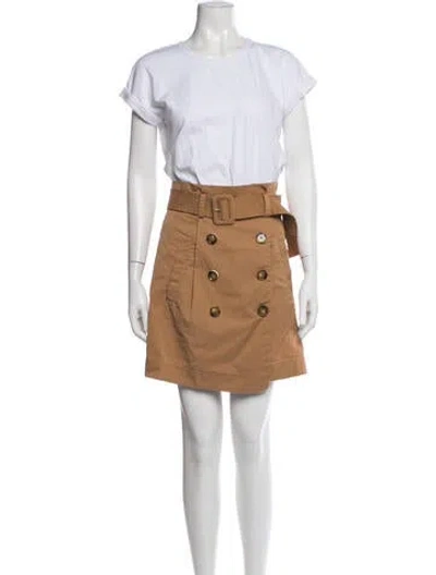 Pre-owned Veronica Beard Crew Neck Mini Dress In White