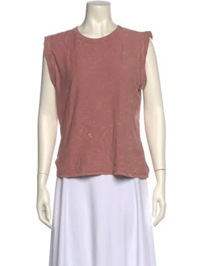 Pre-owned Veronica Beard Crew Neck Short Sleeve Top W/ Tags In Pink