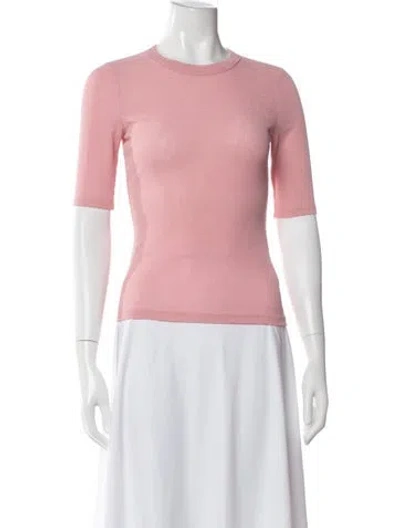 Pre-owned Veronica Beard Crew Neck Short Sleeve Top W/ Tags In Pink