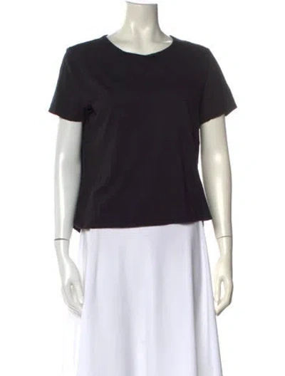 Pre-owned Veronica Beard Crew Neck Short Sleeve T-shirt In Black