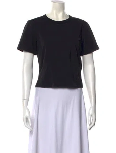 Pre-owned Veronica Beard Crew Neck Short Sleeve T-shirt In Black