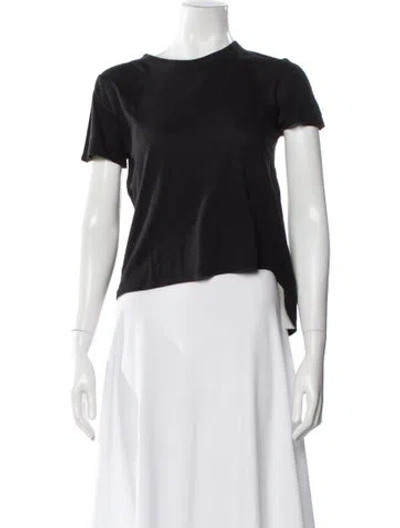 Pre-owned Veronica Beard Crew Neck Short Sleeve T-shirt In Black