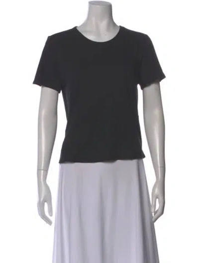 Pre-owned Veronica Beard Crew Neck Short Sleeve T-shirt In Black