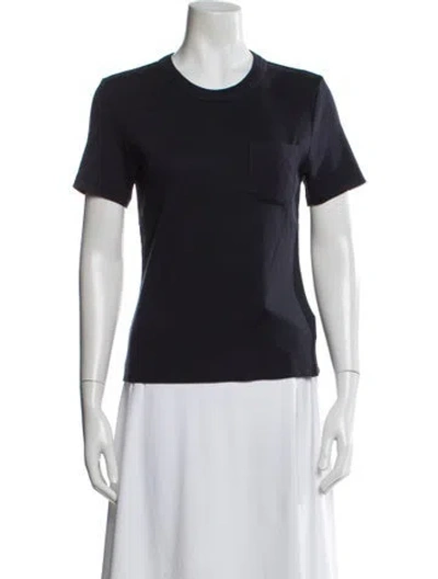 Pre-owned Veronica Beard Crew Neck Short Sleeve T-shirt In Black