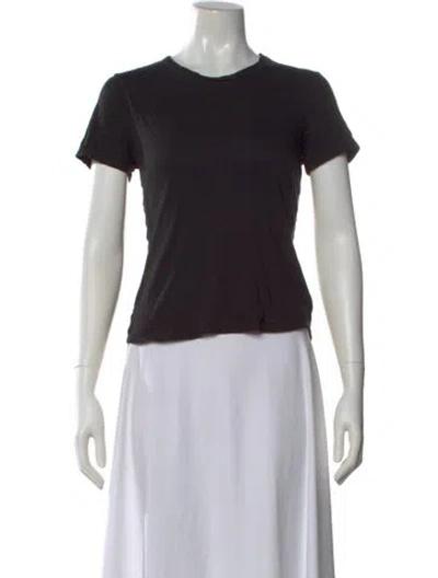 Pre-owned Veronica Beard Crew Neck Short Sleeve T-shirt In Black