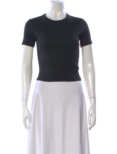 Pre-owned Veronica Beard Crew Neck Short Sleeve T-shirt In Black