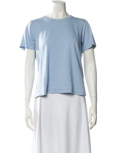 Pre-owned Veronica Beard Crew Neck Short Sleeve T-shirt In Blue