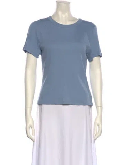 Pre-owned Veronica Beard Crew Neck Short Sleeve T-shirt In Blue