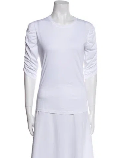 Pre-owned Veronica Beard Crew Neck Short Sleeve T-shirt In Blue