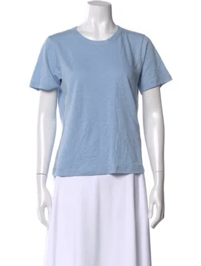 Pre-owned Veronica Beard Crew Neck Short Sleeve T-shirt In Blue
