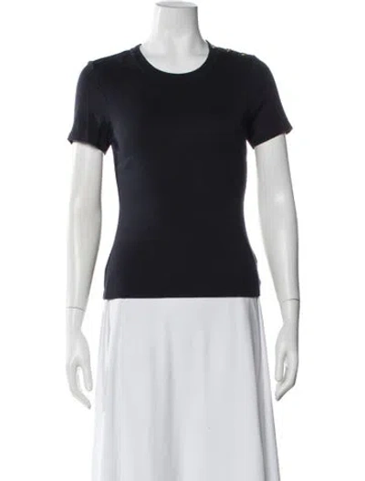 Pre-owned Veronica Beard Crew Neck Short Sleeve T-shirt In Blue