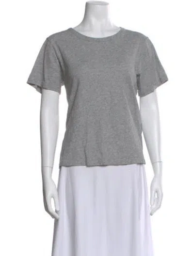 Pre-owned Veronica Beard Crew Neck Short Sleeve T-shirt In Gray