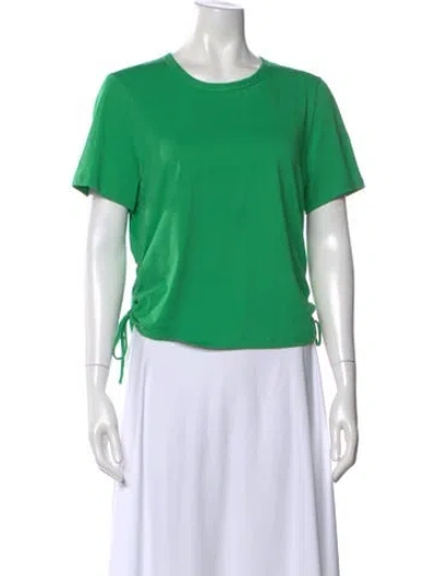 Pre-owned Veronica Beard Crew Neck Short Sleeve T-shirt In Green