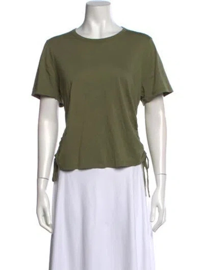 Pre-owned Veronica Beard Crew Neck Short Sleeve T-shirt In Green