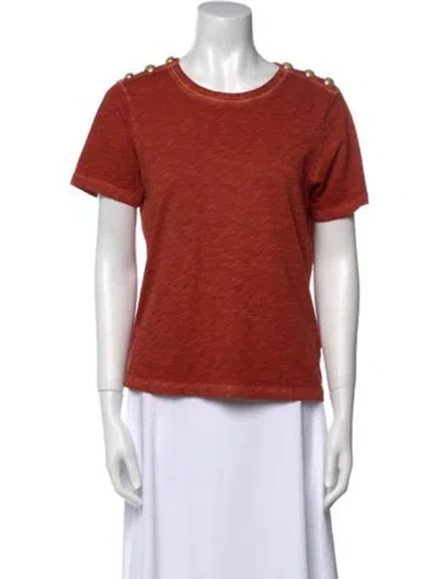 Pre-owned Veronica Beard Crew Neck Short Sleeve T-shirt In Multi