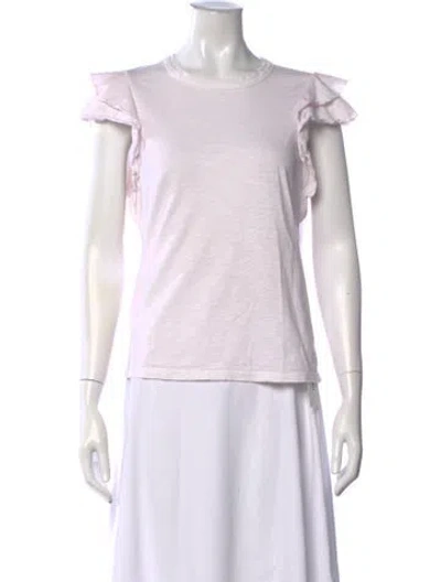 Pre-owned Veronica Beard Crew Neck Short Sleeve T-shirt In Multi