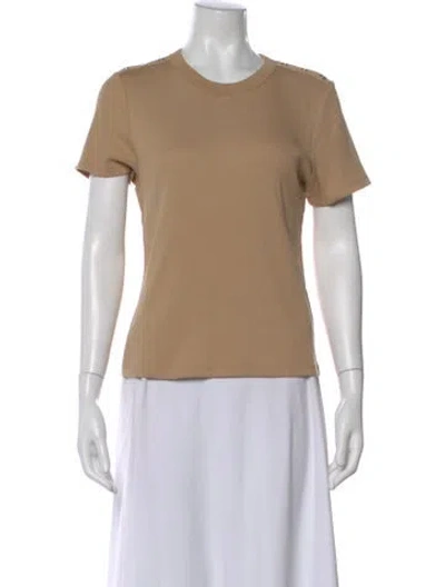 Pre-owned Veronica Beard Crew Neck Short Sleeve T-shirt In Neutral