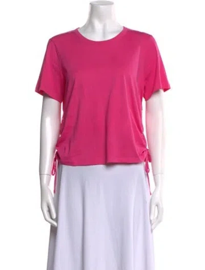 Pre-owned Veronica Beard Crew Neck Short Sleeve T-shirt In Pink