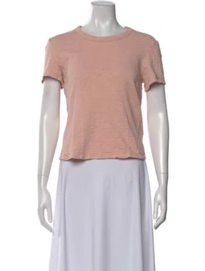 Pre-owned Veronica Beard Crew Neck Short Sleeve T-shirt In Pink