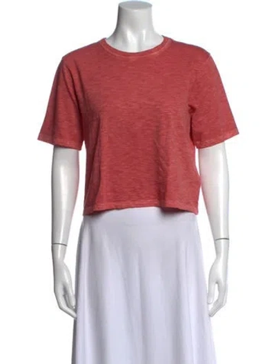 Pre-owned Veronica Beard Crew Neck Short Sleeve T-shirt In Pink