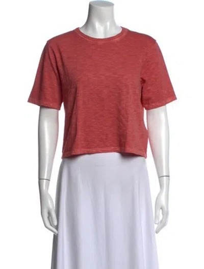 Pre-owned Veronica Beard Crew Neck Short Sleeve T-shirt In Pink