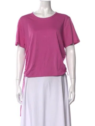 Pre-owned Veronica Beard Crew Neck Short Sleeve T-shirt In Purple