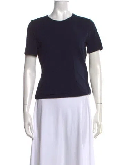 Pre-owned Veronica Beard Crew Neck Short Sleeve T-shirt W/ Tags In Black