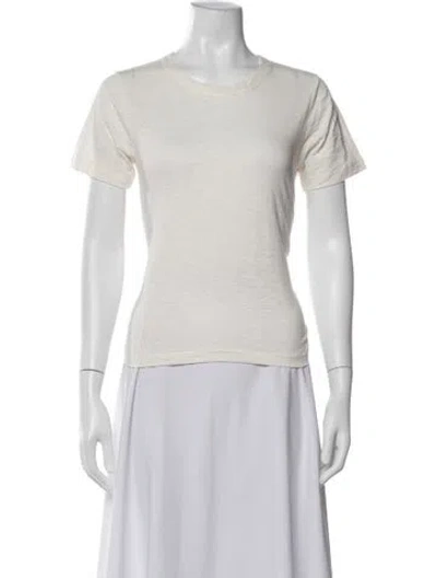 Pre-owned Veronica Beard Crew Neck Short Sleeve T-shirt W/ Tags In Neutrals