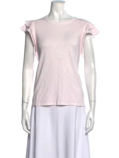 Pre-owned Veronica Beard Crew Neck Short Sleeve T-shirt W/ Tags In Pink