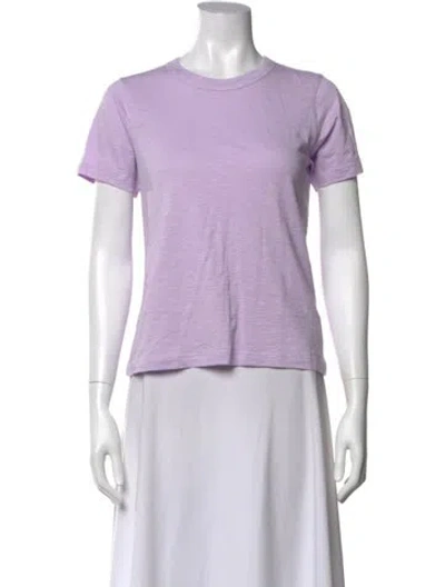 Pre-owned Veronica Beard Crew Neck Short Sleeve T-shirt W/ Tags In Purple