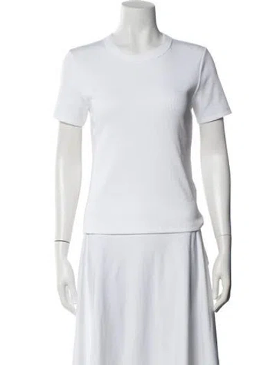 Pre-owned Veronica Beard Crew Neck Short Sleeve T-shirt W/ Tags In White