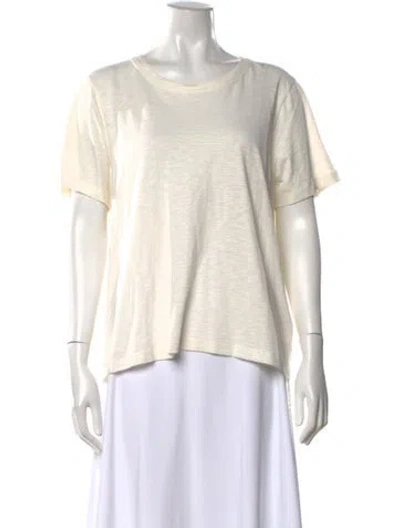 Pre-owned Veronica Beard Crew Neck Short Sleeve T-shirt W/ Tags In White